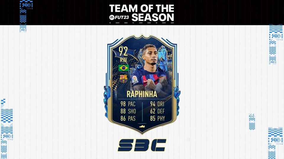 FIFA 23: How to complete the Raphinha TOTS SBC