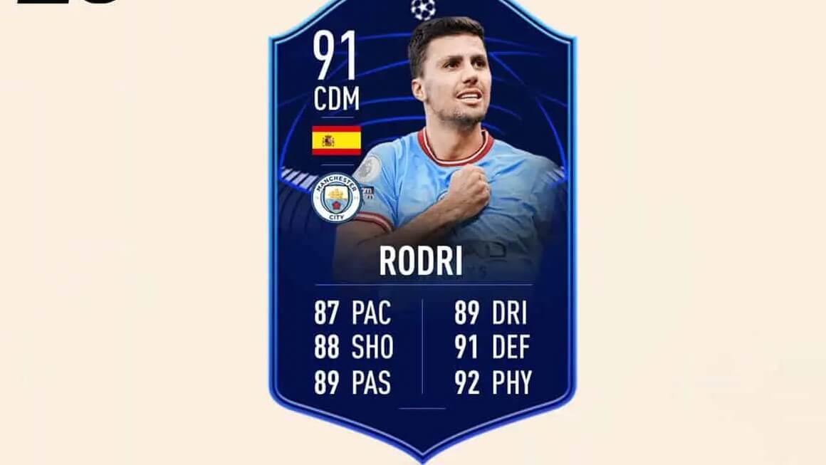 FIFA 23: How to complete the SBC Rodri MOTM of the UCL