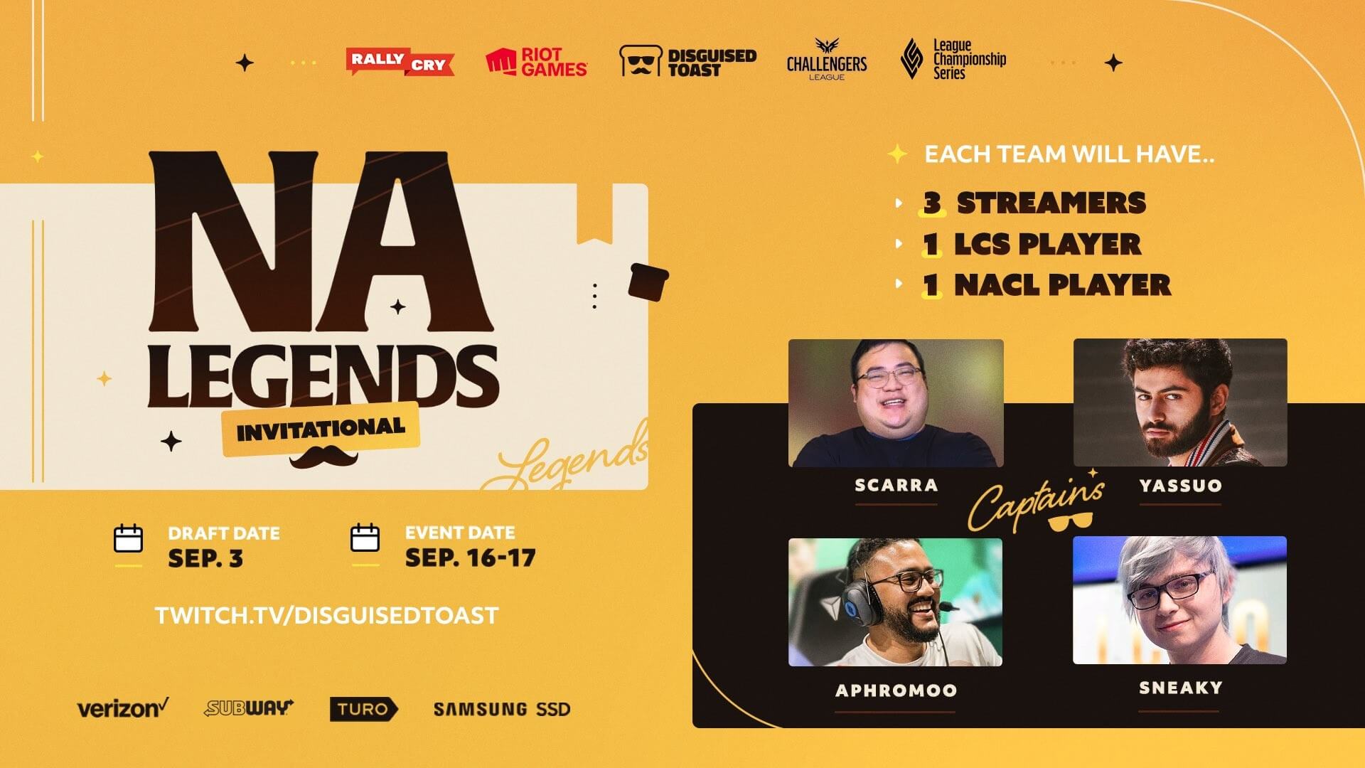 All the details of the LoL NA Legends Invitational