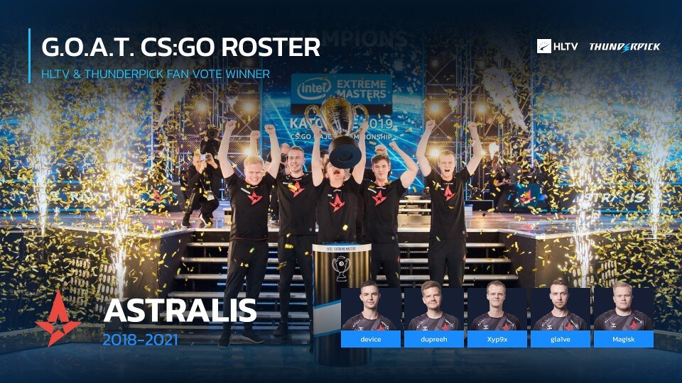 CS:GO fan community chooses the best team of all time