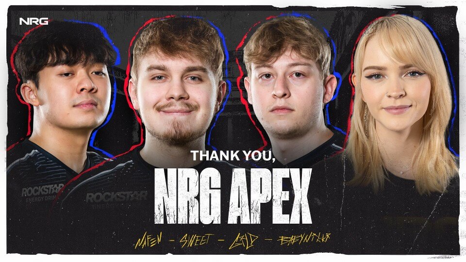 NRG drops its Apex Legends squad