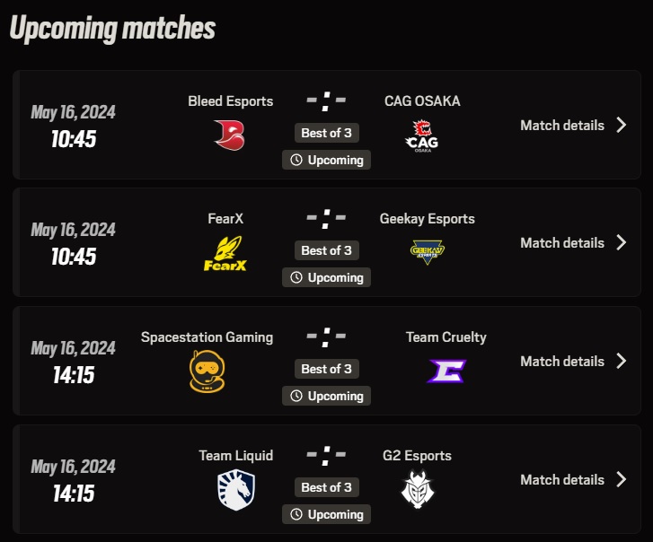 r6 upcoming