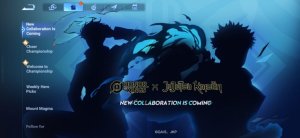 Honor of Kings x Jujutsu Kaisen in game announcement 1024x472